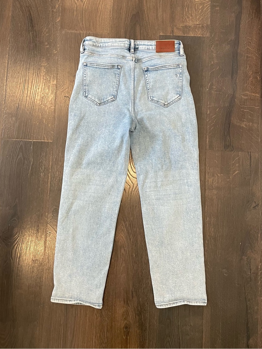 Hidden Los Angeles Jeans Straight Mom Jeans Size 31 Light Denim Designer - Picture 2 of 8